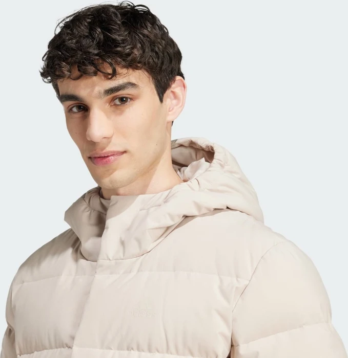 adidas Helionic Hooded Daunen Jacke wonder beige (Herren)