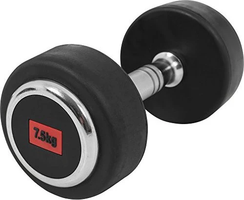 Gorilla Sports Profi Gummi Kurzhantel 7.5kg