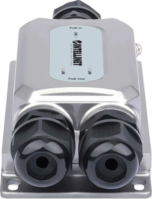 Intellinet Outdoor Wallmount Gigabit Switch, 3x RJ-45, 60W PoE+