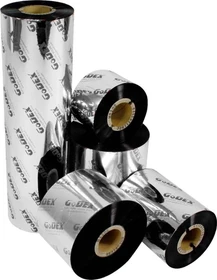 GoDEX GWR 765 Wachs/Harz Thermotransferband schwarz, 57mm, 74m, 15 Stück