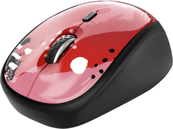 Trust Yvi Wireless Mouse Red Brush, USB