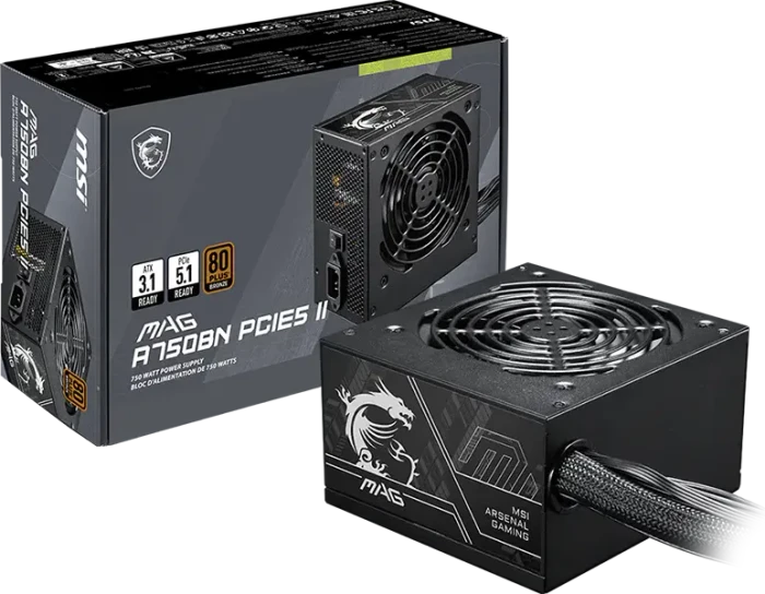 MSI MAG A750BN PCIE5 II 750W, ATX 3.1