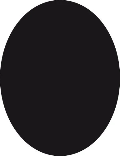 Securit Silhouette Board Oval, Kreidetafel, schwarz, 29.8x37.7cm