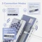 RK Royal Kludge M75 Wireless, weiß/violett, LEDs RGB, hot-swap, RK FAST SILVER, USB/Bluetooth, US Vorschaubild