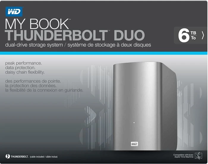 Western Digital WD My Book Thunderbolt Duo 6TB, 2x Thunderbolt