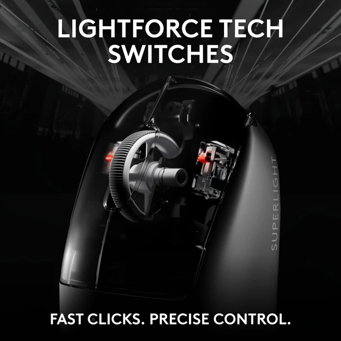 Logitech G Pro X Superlight 2c Compact Lightspeed schwarz, USB