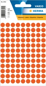 Herma Markierungspunkte 8mm rot, 5 Blatt