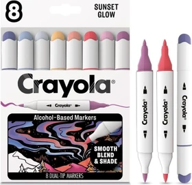 Crayola Art Markers Sunset Glow sortiert, 8er-Set