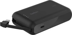 Belkin BoostCharge 10K 20W mit integriertem Kabel schwarz
