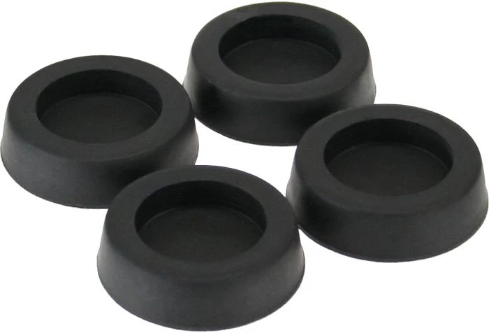 InLine Gummi-Füße für PC-Gehäuse, schwarz, 4er-Pack