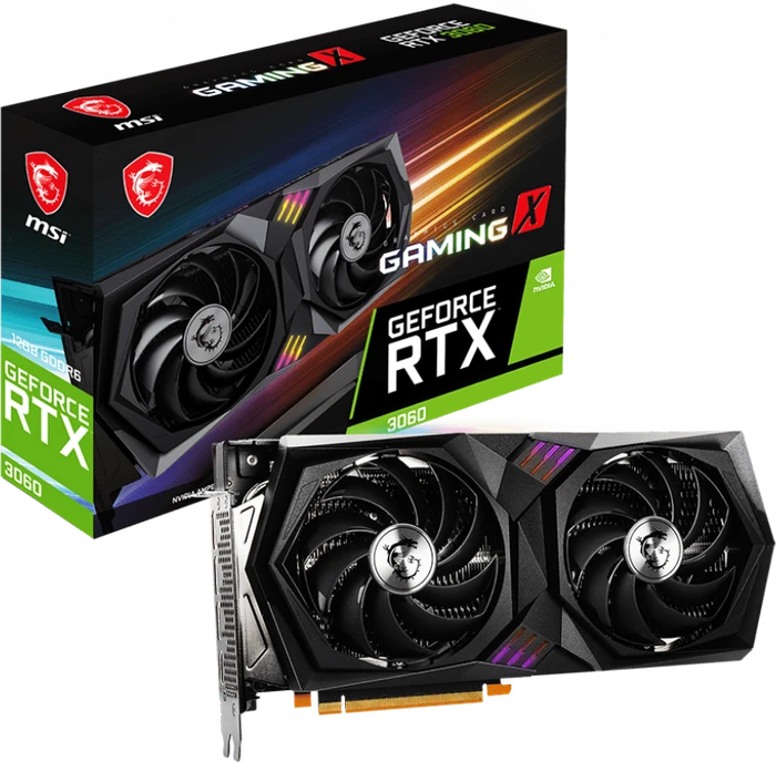 MSI GeForce RTX 3060 Gaming X 12G, 12GB GDDR6, HDMI, 3x DP