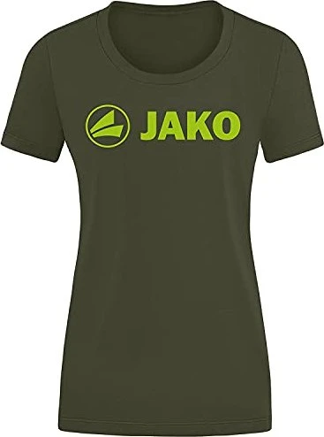 Jako Promo T-Shirt kurzarm khaki/neon green (Damen)