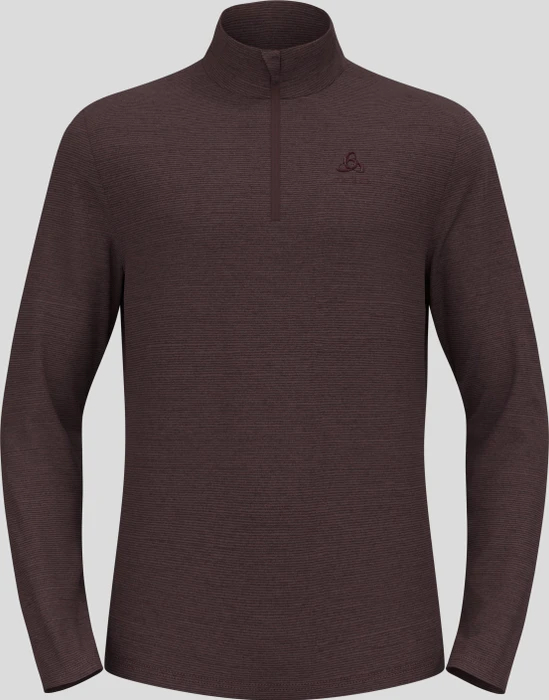 Odlo Roy Midlayer Half Zip Funktionsshirt langarm fudge/black (Herren)