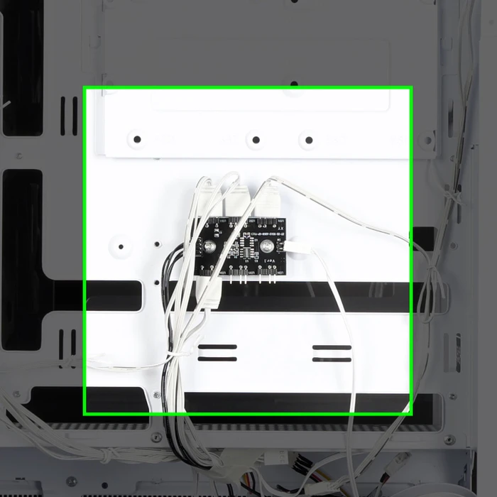 Zalman P40 DS White, weiß, Glasfenster