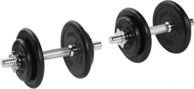 Gorilla Sports Gummi Kurzhanteln Sternverschluss Hantelstangen Set 20kg
