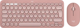 Logitech Pebble 2 Combo rosa, Logi Bolt, USB/Bluetooth, DE