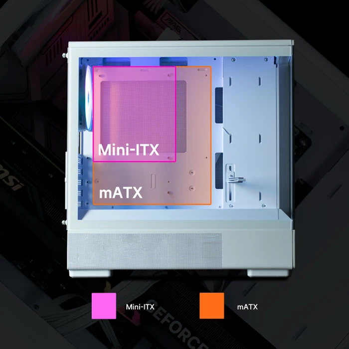 Zalman P10 White, Glasfenster