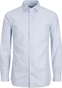 Jack & Jones Slim Fit Basic Hemd langarm cashmere blue (Herren)