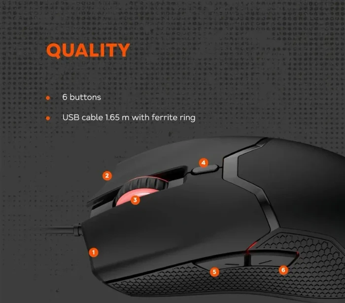 Canyon Carver GM-116 Gaming Mouse schwarz, USB