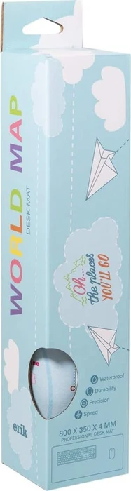 Grupo Erik Editores World Map 2 XL, 800x350mm, Motiv blau