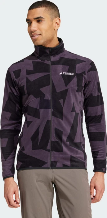 adidas Terrex Multi Printed Fleece Jacke aurora black/black (Herren)