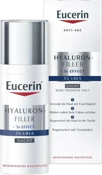 Eucerin Anti-Age Hyaluron-Filler 5% Urea Nachtcreme, 50ml