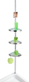 Wenko Premium Teleskop-Duschregal silber
