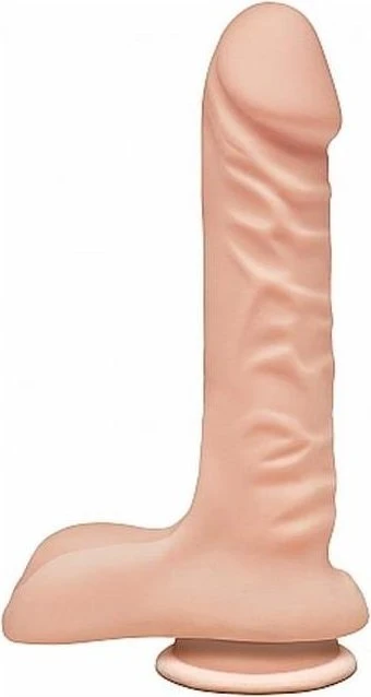 Doc Johnson The D Super D Ultraskyn 8" with Balls vanilla