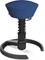 Aeris Swopper New Edition Bürohocker mit Gleitern, Feder Standard, Gestell Alu schwarz, Bezug Mikrofaser Comfort blau Vorschaubild