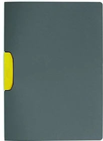 Durable Duraswing Color 30 Klemmmappe, A4, anthrazit/gelb, 5er-Pack
