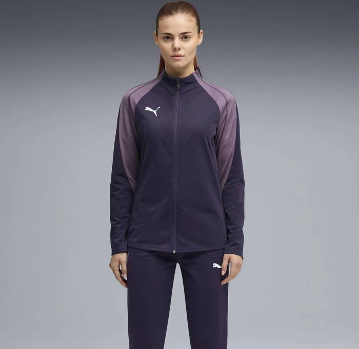 Puma individualRISE Trainingsanzug deep plum/icy blue/purple charcoal (Damen)
