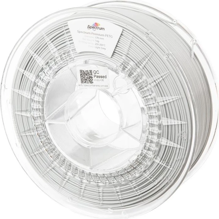 Spectrum PETG Premium, Light Grey, Spule, 1.75mm, 1.00kg (80600)