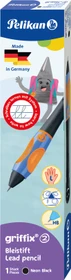 Pelikan griffix 2 Druckbleistift HB 2mm graphit, neon black, Linkshänder