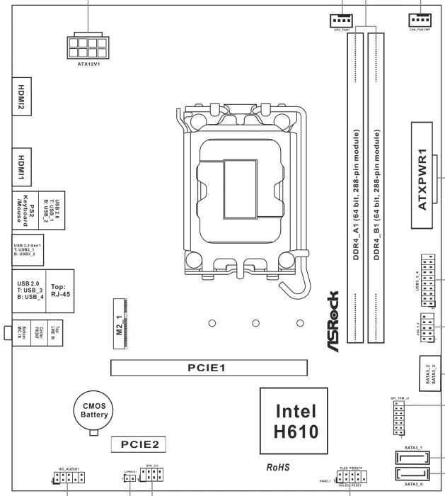 ASRock H610M-H2/M.2 (Intel 1700)