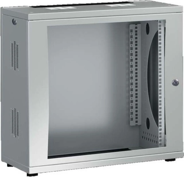Rittal FlatBox Serverschrank 12HE, Sicherheitsglastür, 400mm tief