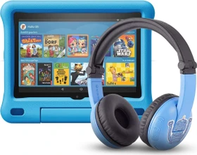 Amazon Fire HD 8 KFONWI 2020, ohne Werbung, blau, 32GB, Kids Edition, inkl. BuddyPhones PlayTime Headset