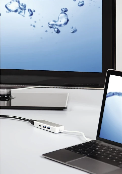 Hama USB-C Multiport-Adapter USB 3.0 Typ-C/HDMI 1.4 Adapter + 3-port Hub
