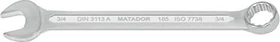 Matador 0185 Ring-Maulschlüssel zöllig, 3/4"x230mm