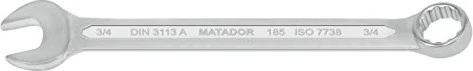 Matador 0185 Ring-Maulschlüssel zöllig, 3/4"x230mm