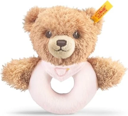 Steiff Schlaf-gut-Bär Greifring, rosa