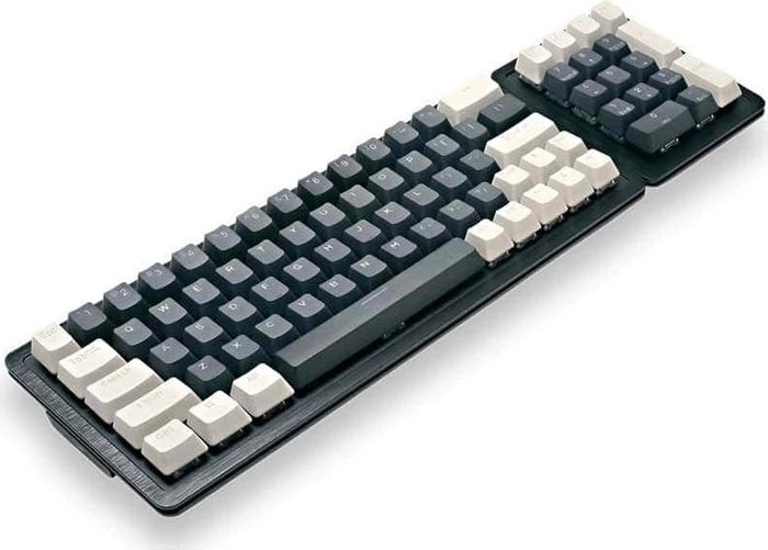 Mountain Mineral Keycap Set, Kunststoff (PBT) Double-Shot, weiß/schwarz, 113 Tasten (104+9), ANSI-US