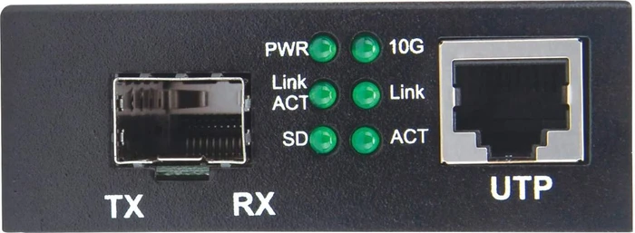 Intellinet 10G Media Converter, RJ-45, SFP+