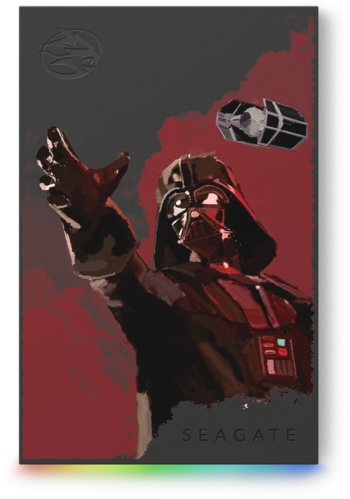 Seagate FireCuda Gaming HDD - Darth Vader Special Edition, 2TB, +Rescue, USB 3.0 Micro-B