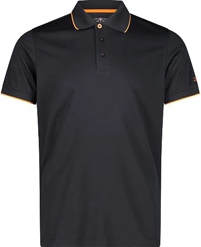 CMP Einfarbiges Pique Poloshirt kurzarm antracite/flame (Herren)