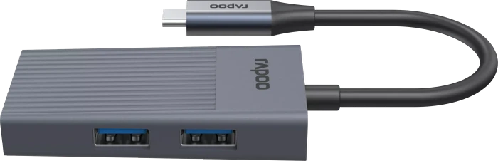 Rapoo UCH-4013 USB-A-&-USB-C-Hub, 1x USB-C 3.0 [Stecker]