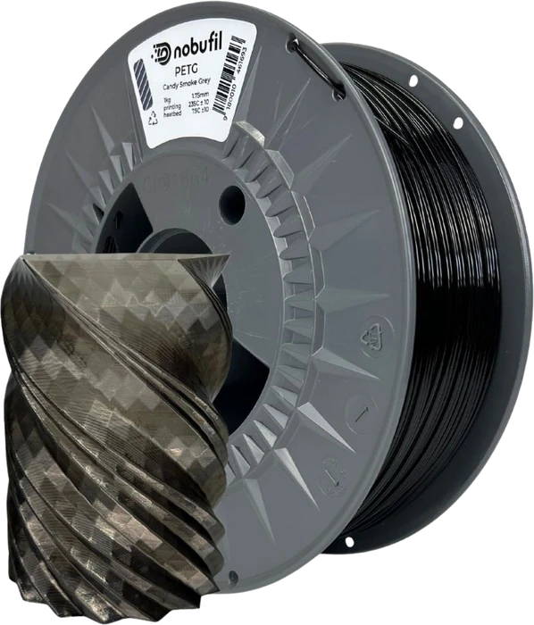 Nobufil PETG, smoke grey, Spule, 1.75mm, 1.00kg