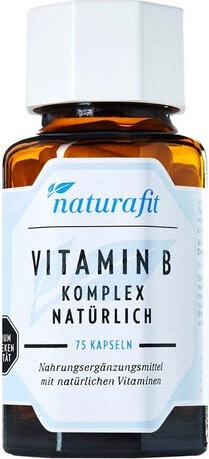 naturafit Vitamin B Komplex natürlich Kapseln, 75 Stück