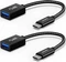 Syntech Adapterkabel, USB 3.1, 10Gb/s, USB-C [Stecker] auf USB-A [Buchse], schwarz, 17cm, 2er-Pack Vorschaubild