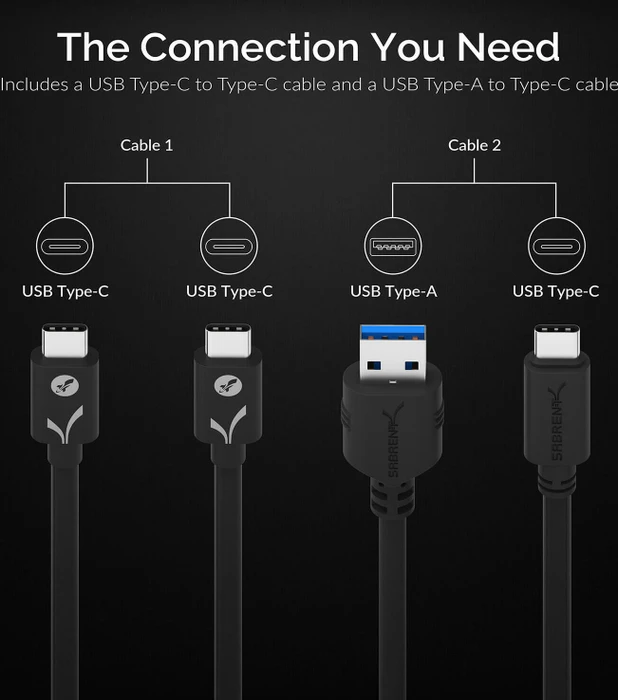 Sabrent Rocket Nano External Aluminium SSD, schwarz, 1TB, USB-C 3.1