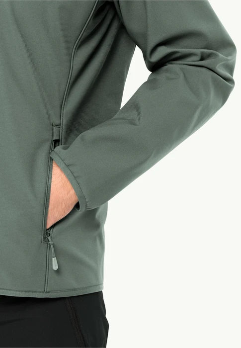 Jack Wolfskin Bornberg Hoody Funktionsjacke hedge green (Herren)